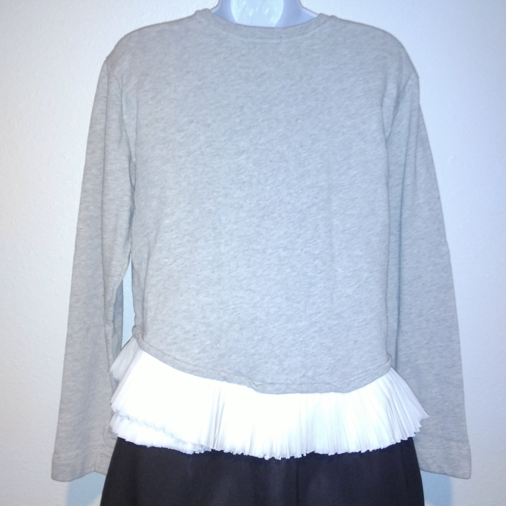 J Crew Ruffle Hem Sweatshirt - Picture 3 of 11